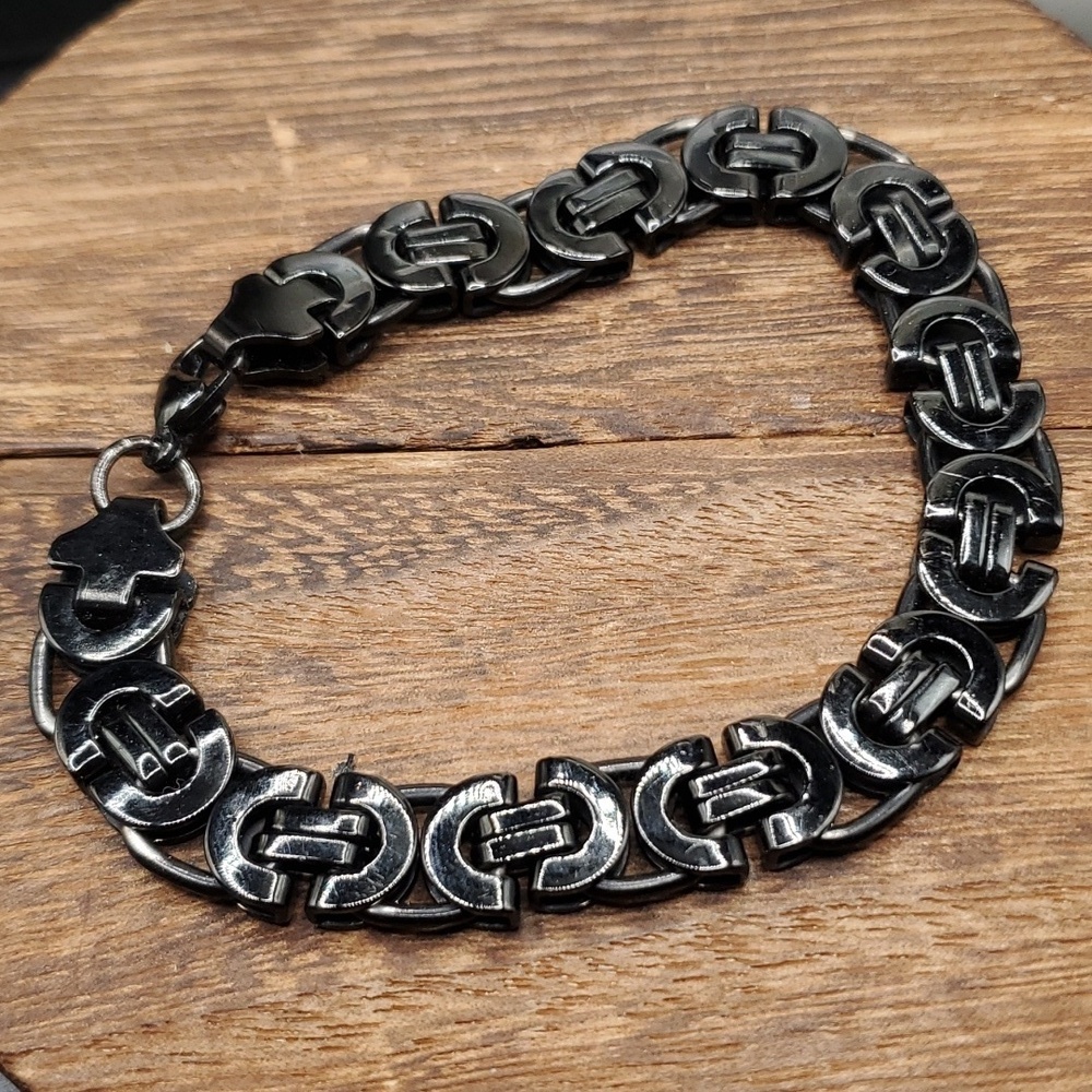 B2819‎ black liquid buckle chain bracelet